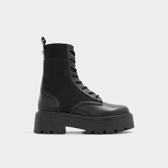 Aldo Talaleryknit Black Women's Combat boots - Combat ankle boot, Black Black