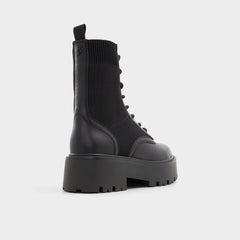 Aldo Talaleryknit Black Women's Combat boots - Combat ankle boot, Black Black