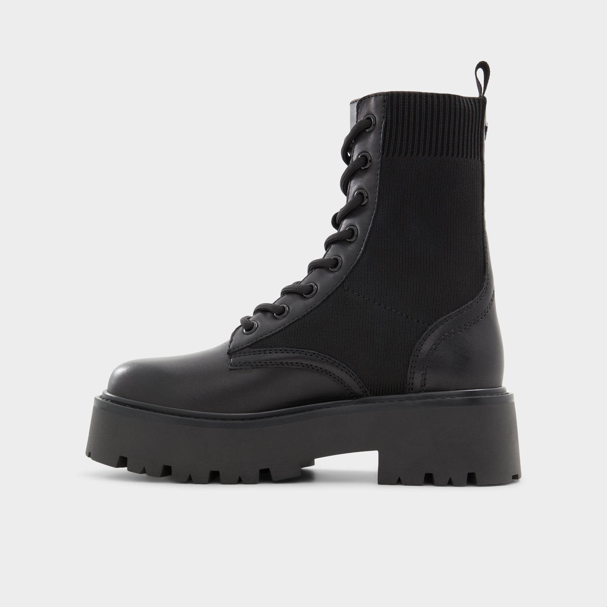 Aldo Talaleryknit Black Women's Combat boots - Combat ankle boot, Black Black