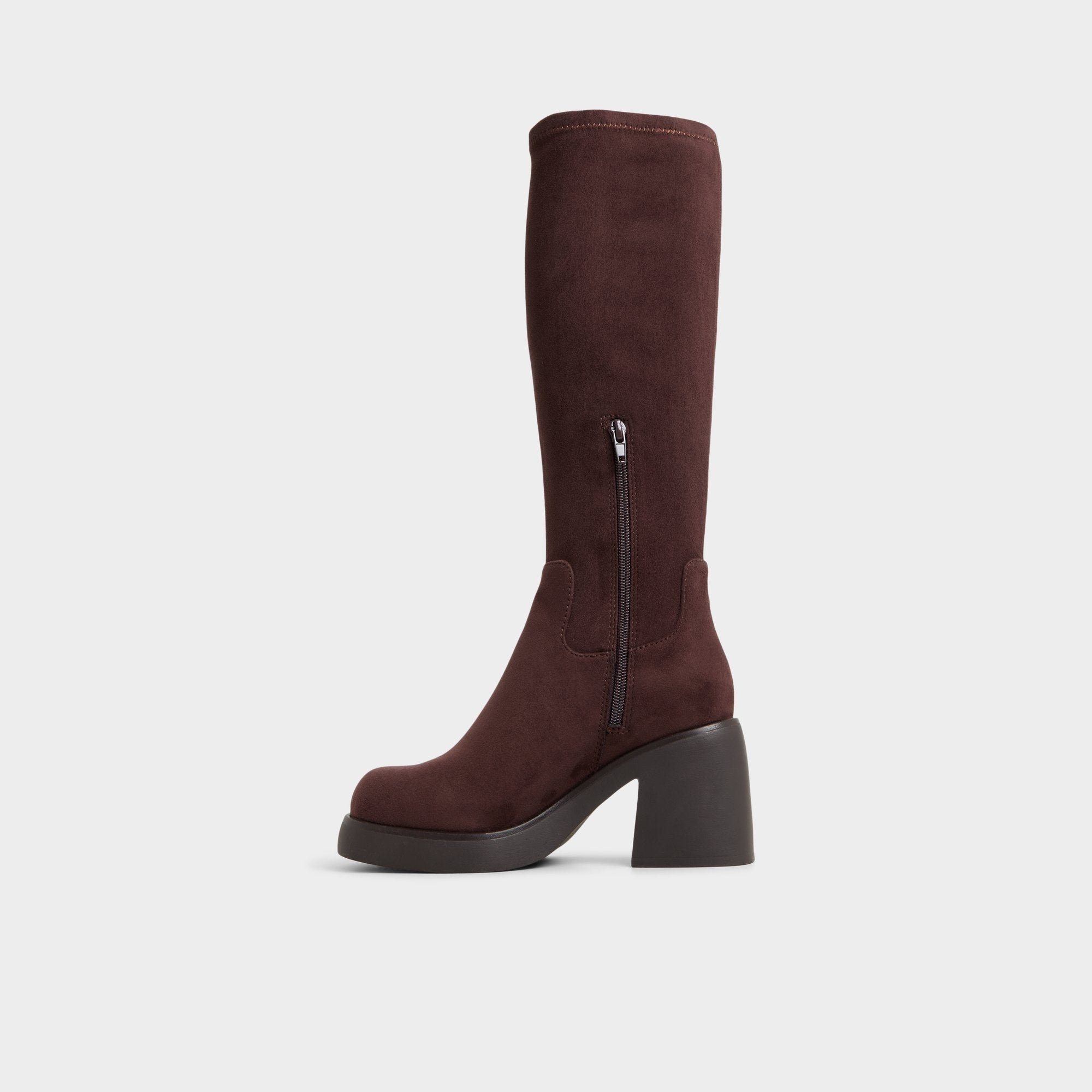 Aldo Auster in Dark Brown - Knee-high boot, Platform Dark Brown