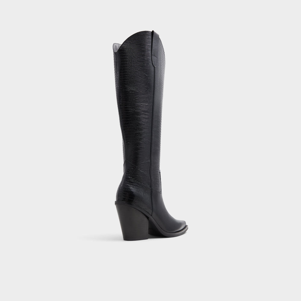 Aldo Nevada-wc Black Women's Western - Western knee-high boot, Black Black