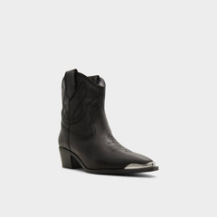 Aldo Valley Black Women's Western - Western boot, Block heel Black