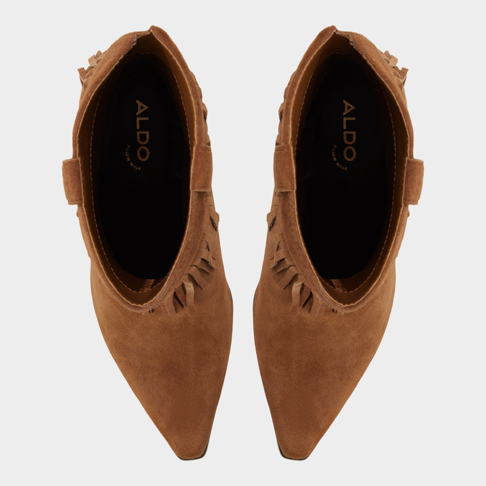 Aldo Jollene in Dark Brown - Western boot, Block heel Dark Brown