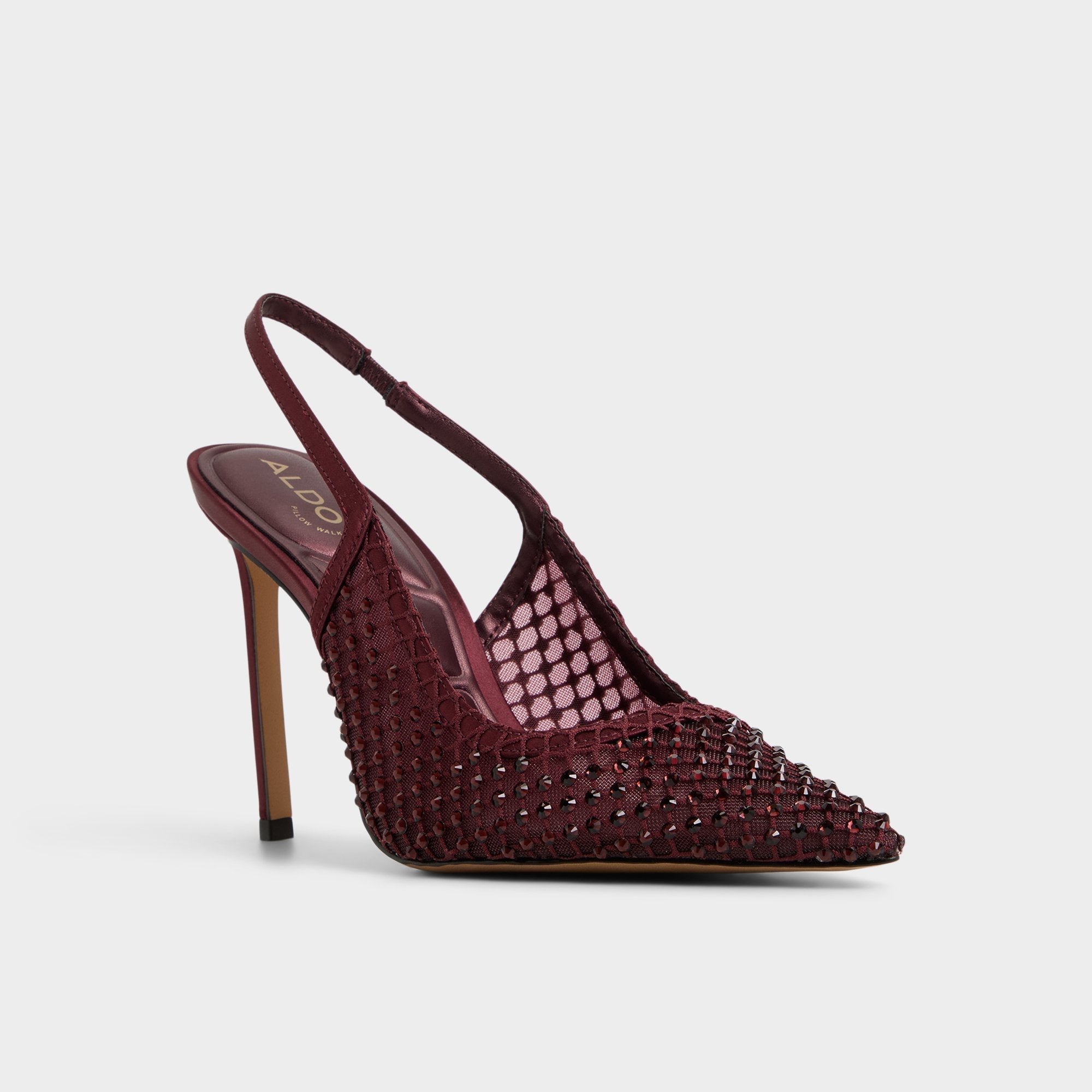 Aldo Marciana in Burgundy 14151906 - Slingback heel, Stiletto heel Burgundy