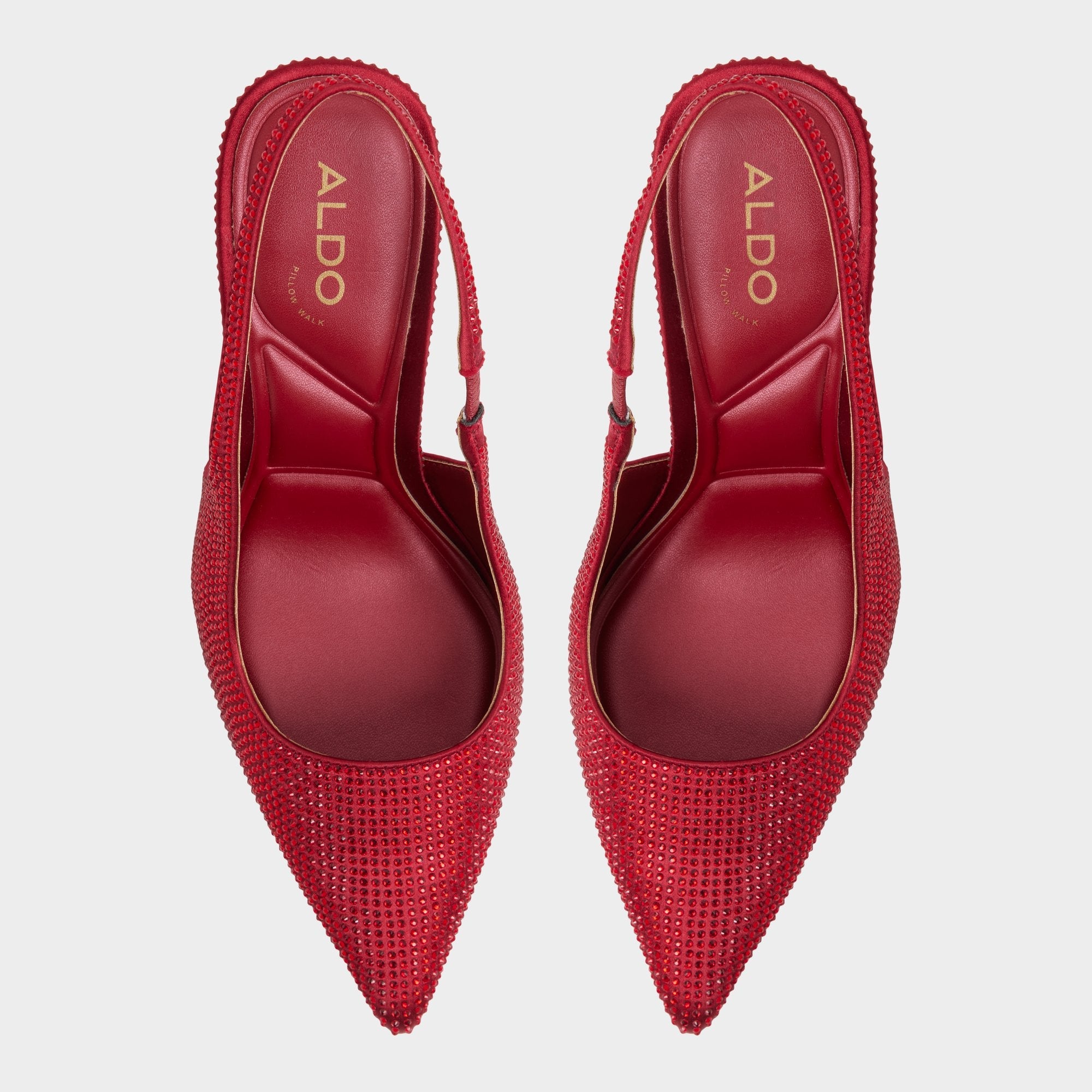 Aldo Lovebloom in Dark Red 14151889 - Slingback heel, Stiletto heel Dark red