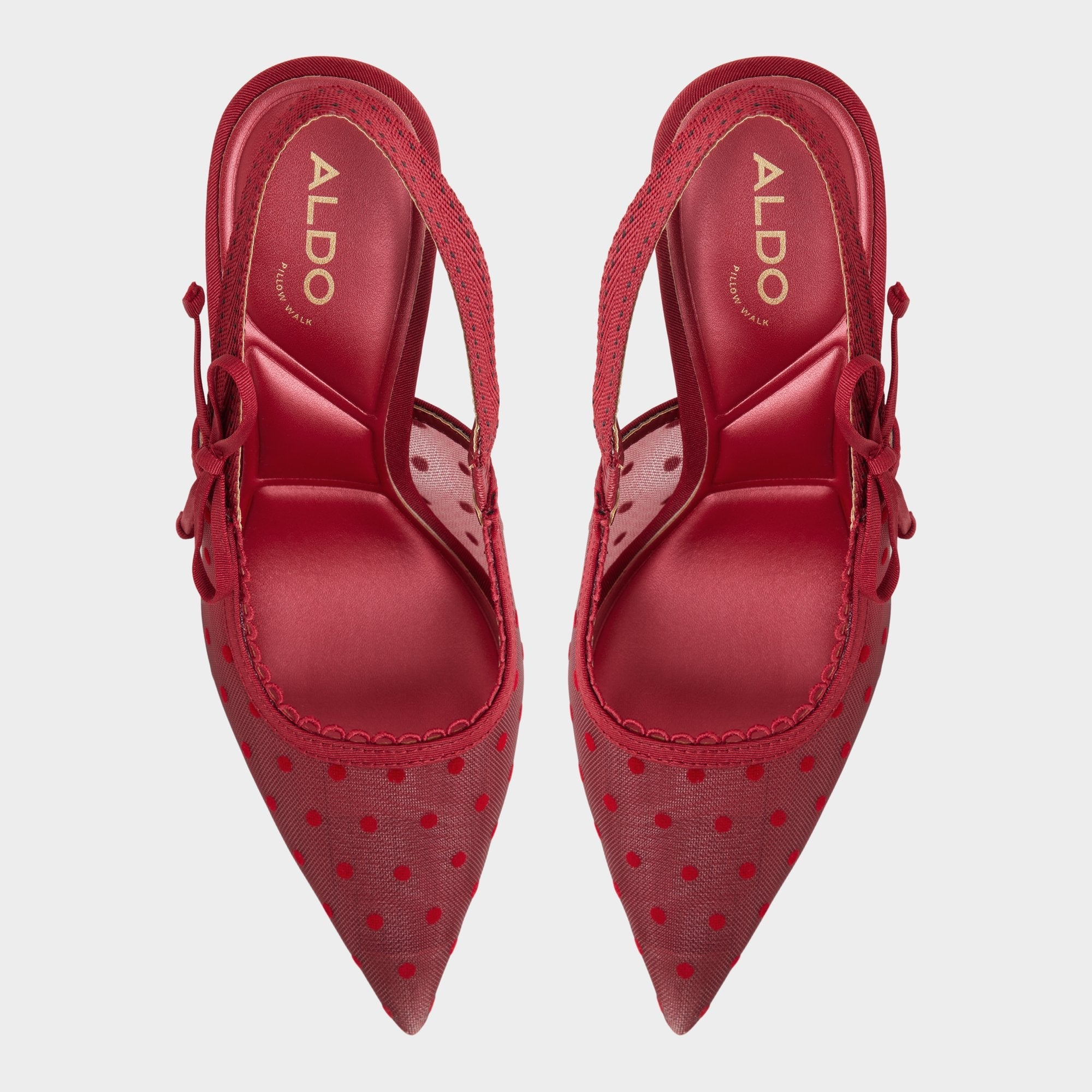Aldo Hennie in Dark Red 14151902 - Slingback heel, Stiletto heel Dark red