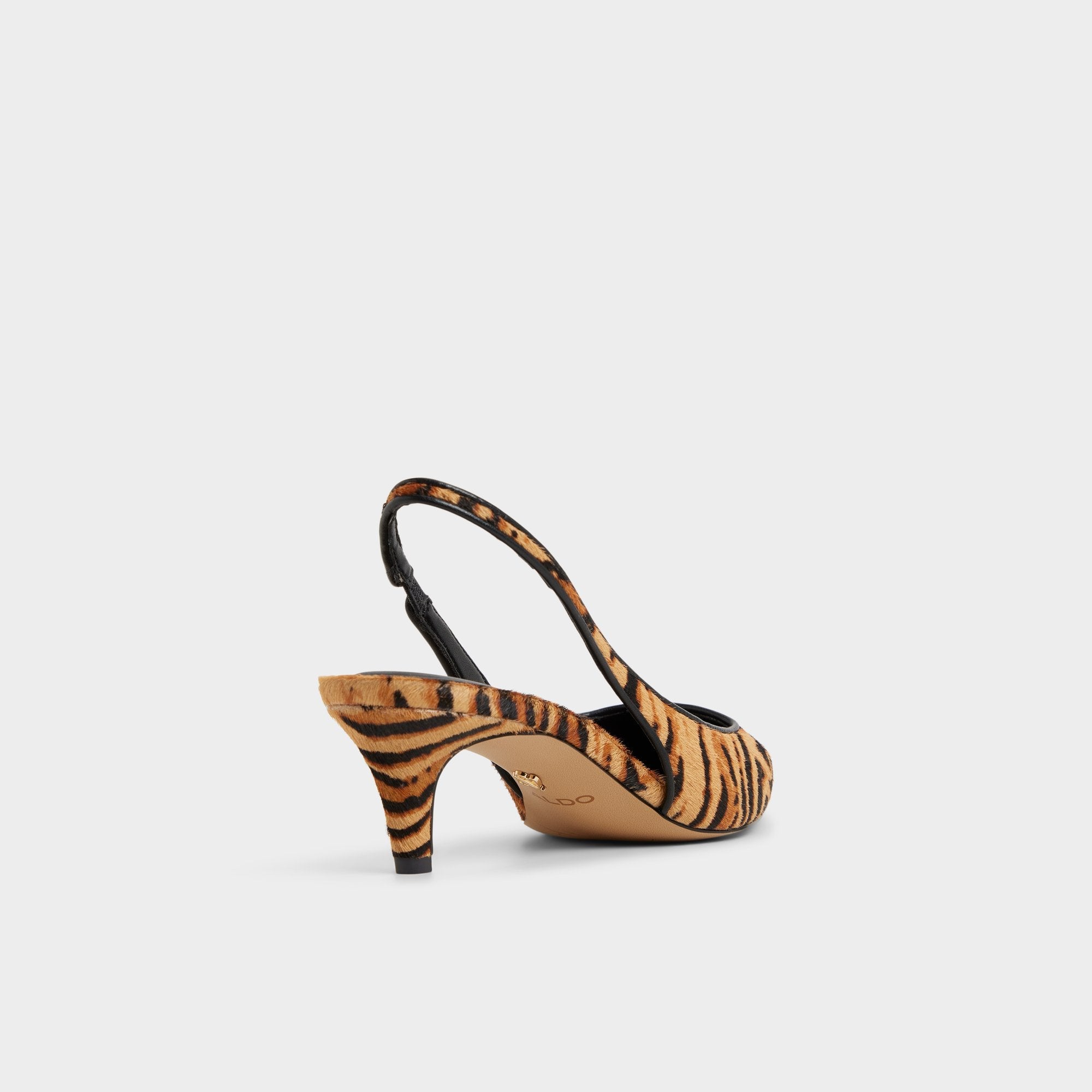 Aldo Leanah in Open Brown - Slingback heel, Kitten heel Open Brown