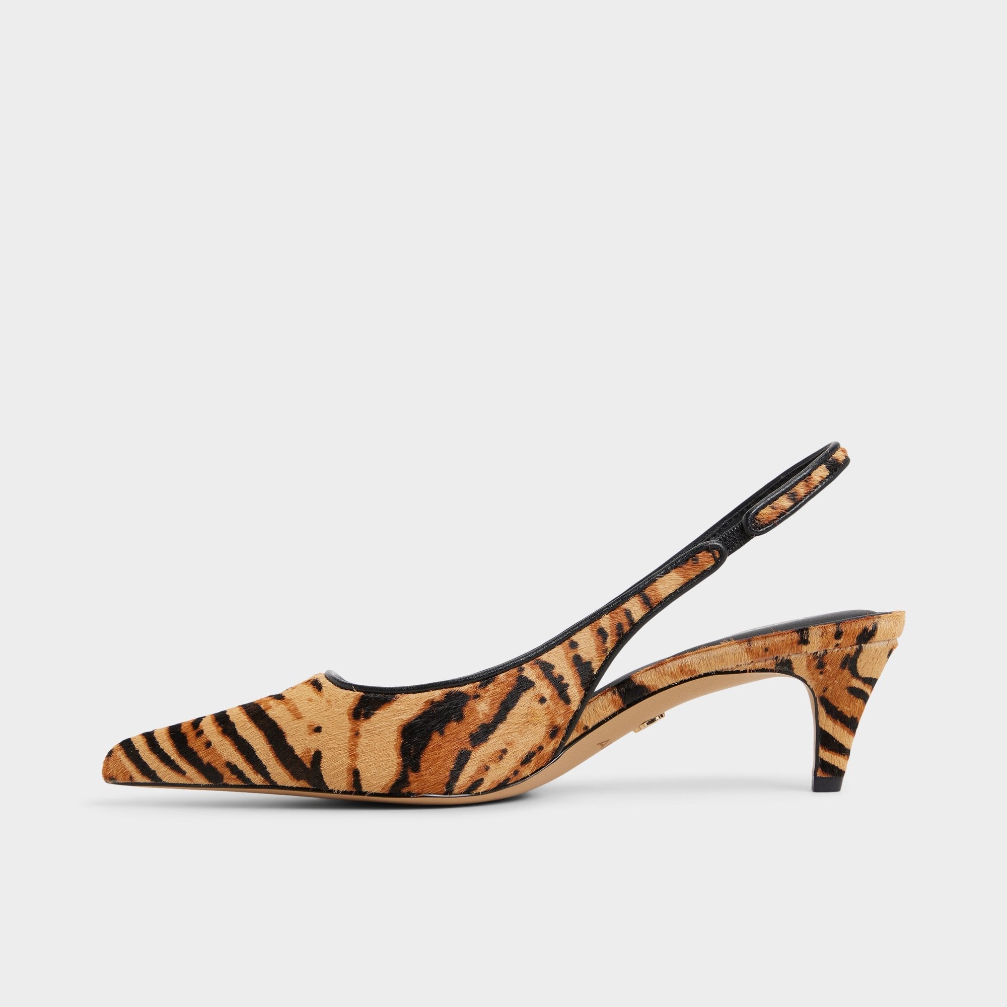 Aldo Leanah in Open Brown - Slingback heel, Kitten heel Open Brown