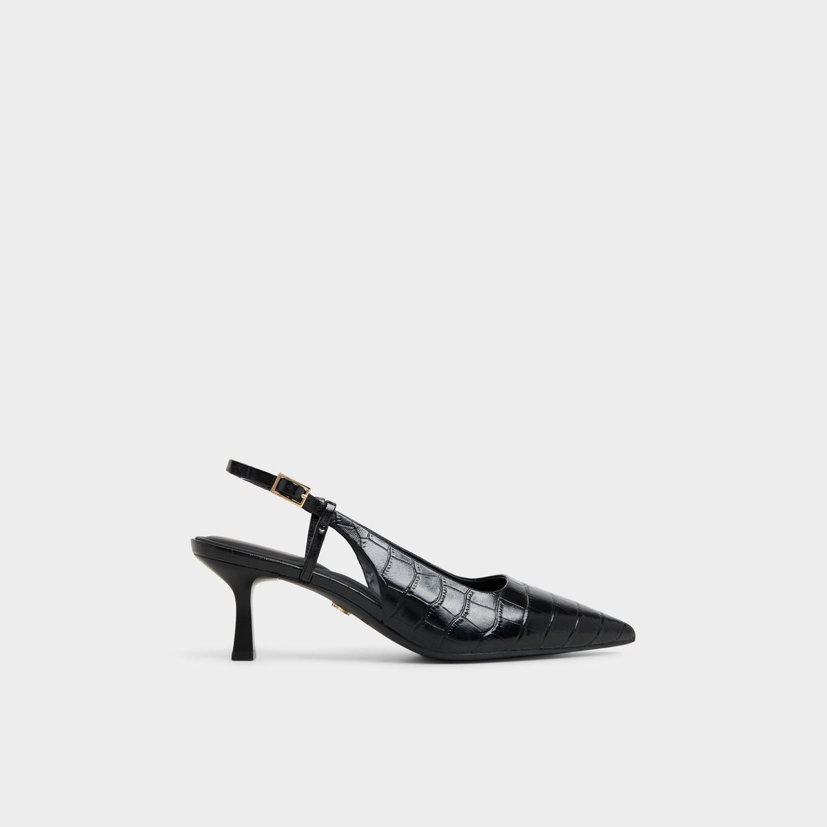 Aldo Adan in Black - Slingback heel, Kitten heel Black
