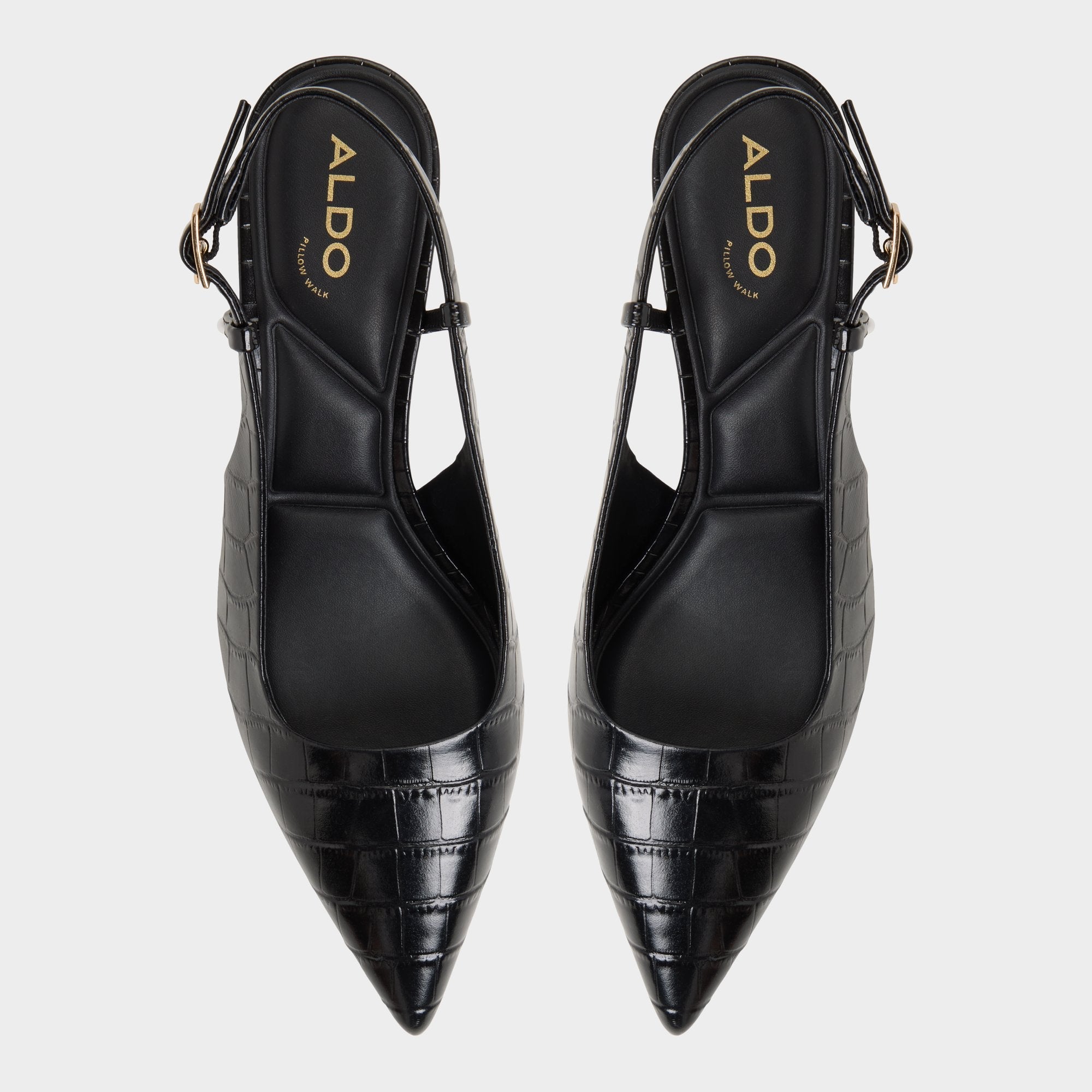 Aldo Adan in Black - Slingback heel, Kitten heel Black