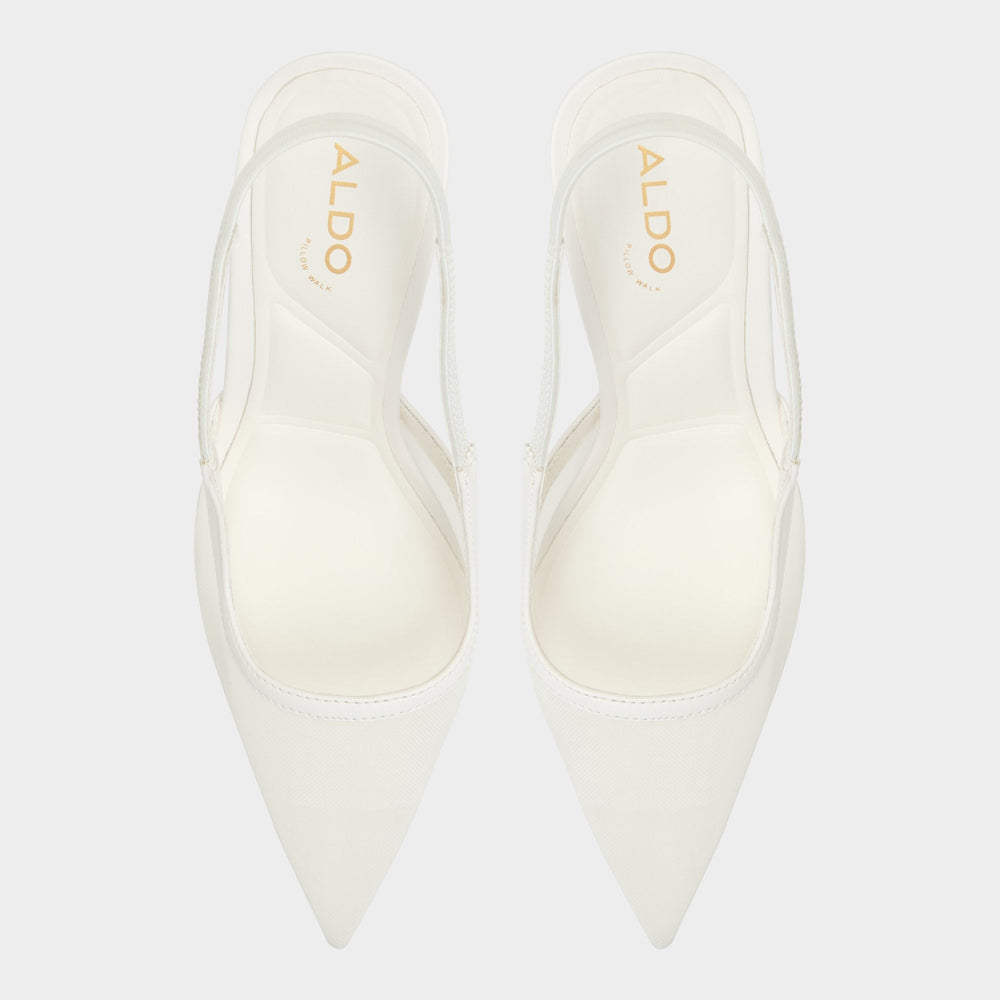 Aldo Evania White Women's Slingbacks - Slingback heel White