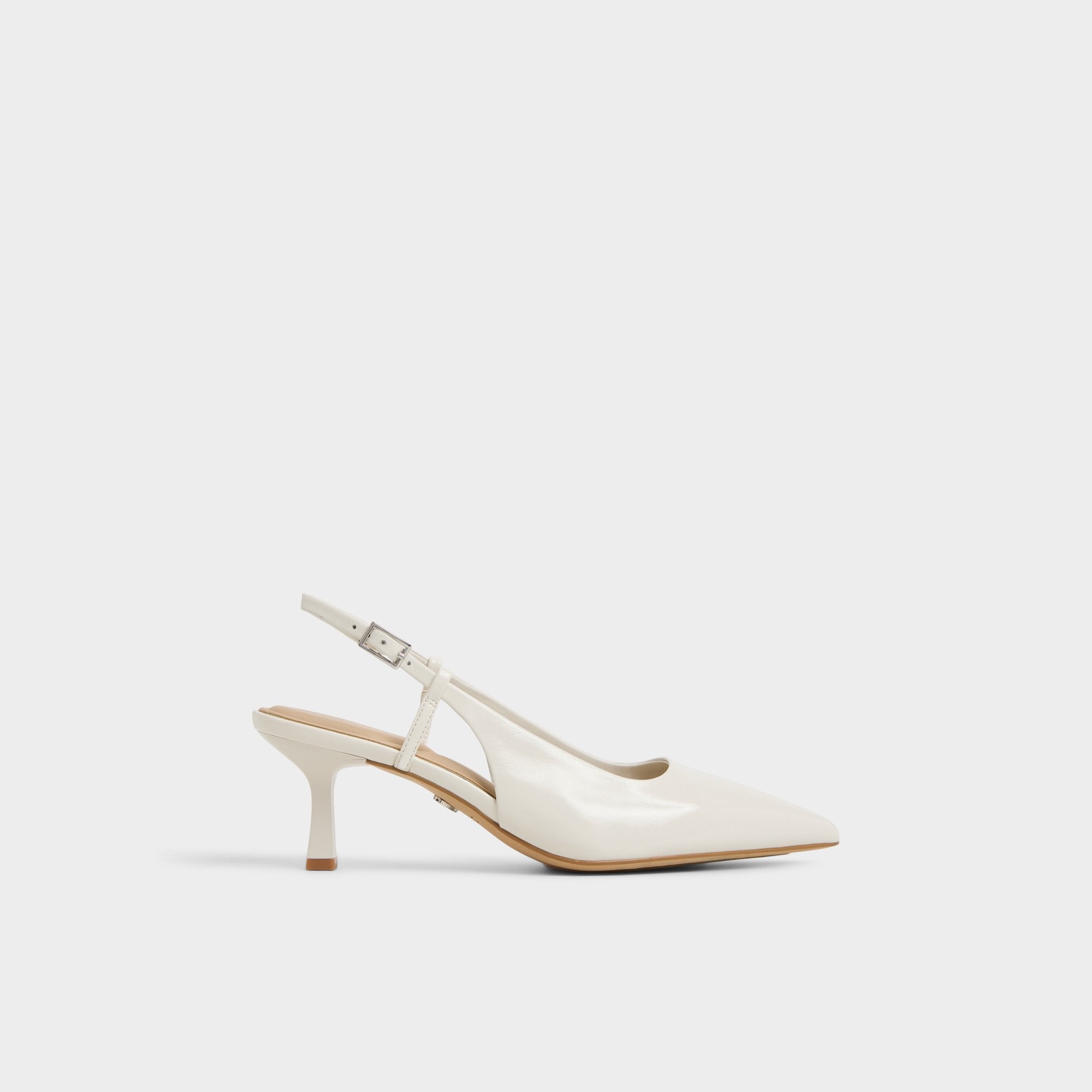 Aldo Adan in White Bone - Slingback heel, Kitten heel White/bone