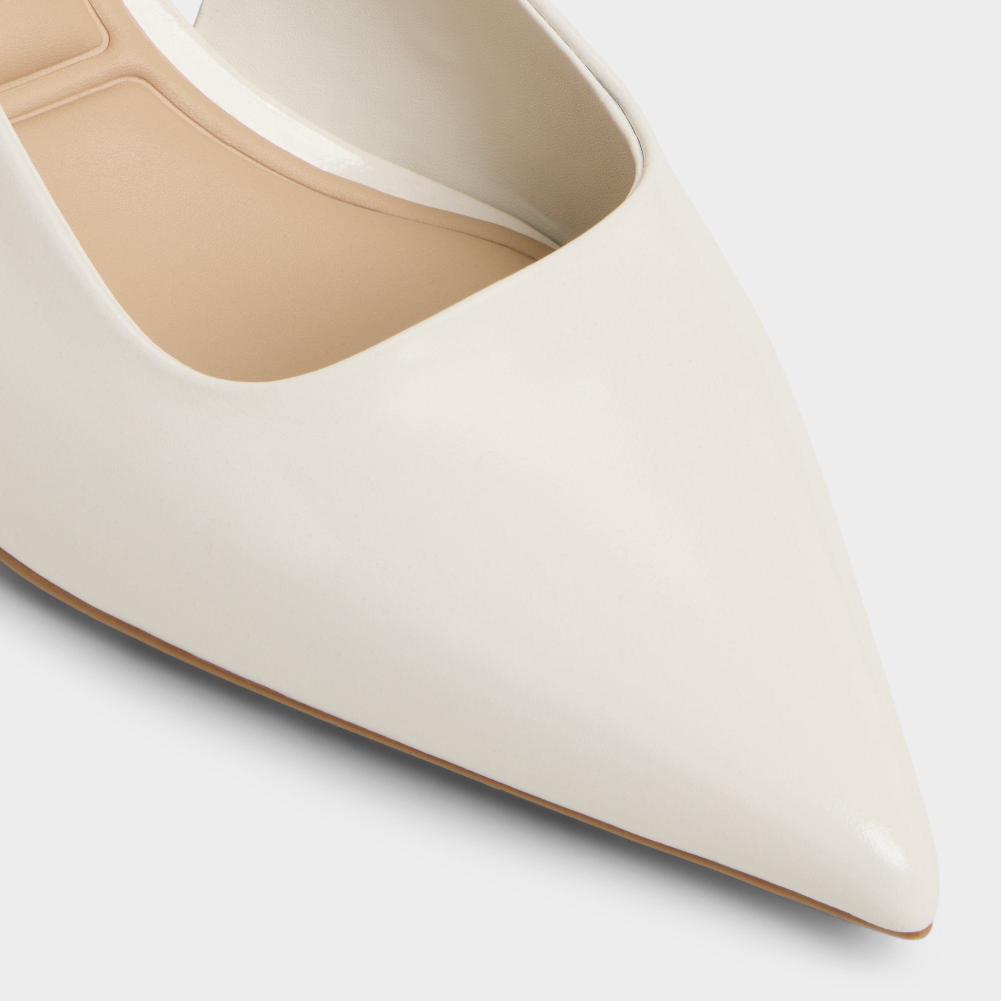 Aldo Adan in White Bone - Slingback heel, Kitten heel White/bone