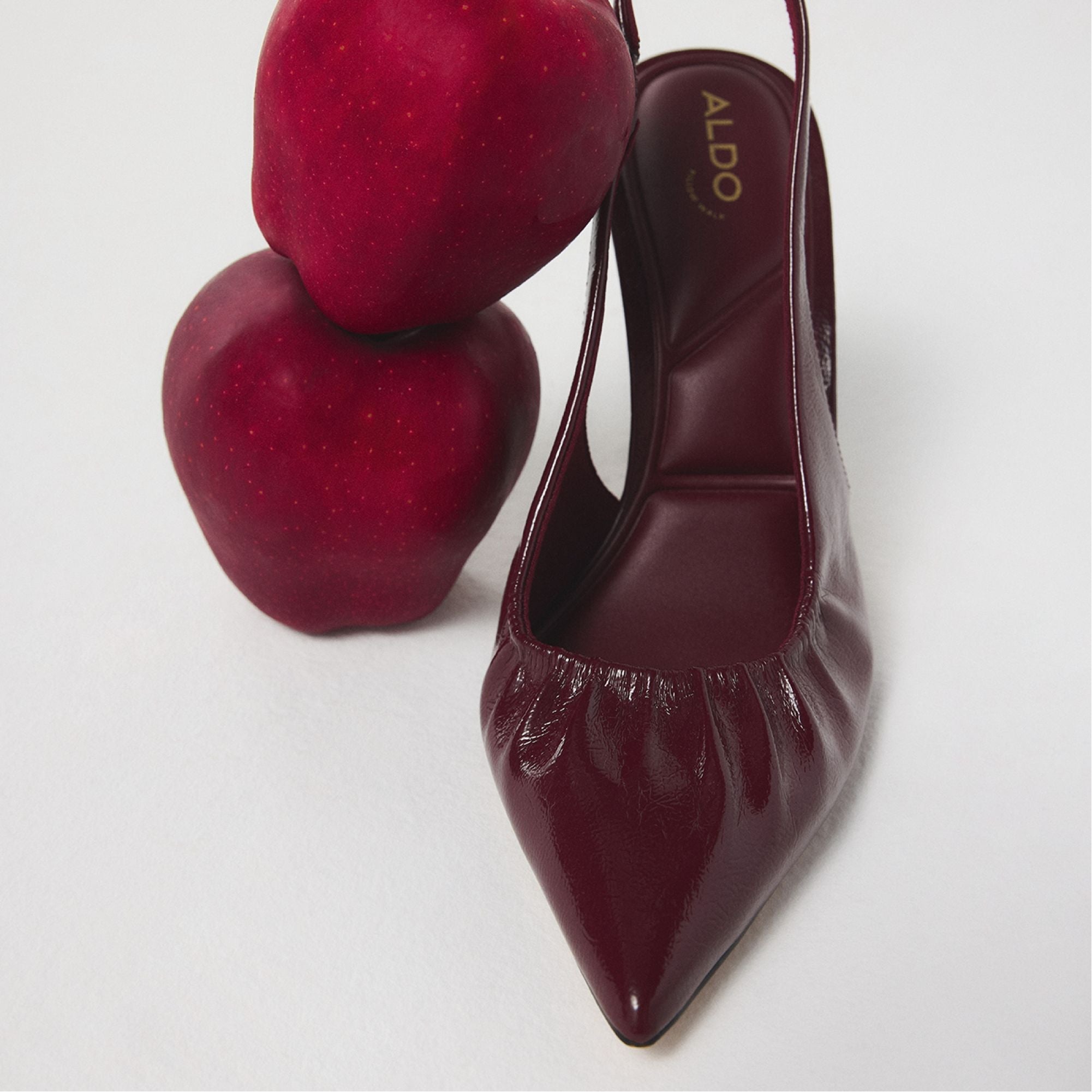 Aldo Mystie Bordo Women's Slingbacks - Slingback heel, Stiletto heel Bordo