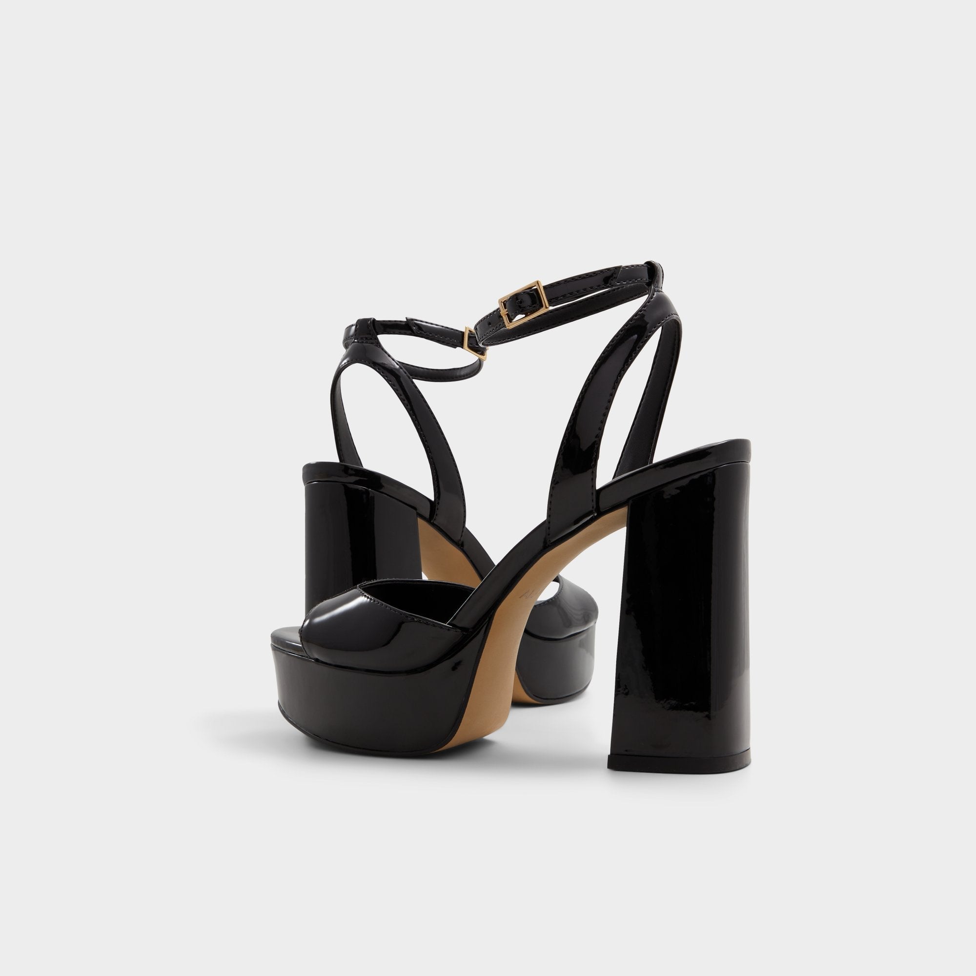 Aldo Valoria Black Women's Platform sandals - Strappy heeled sandal, Platform Black