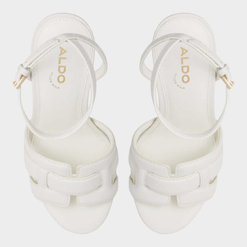 Aldo Valaberel Open White Women's Platform sandals - Strappy heeled sandal, Platform Open white