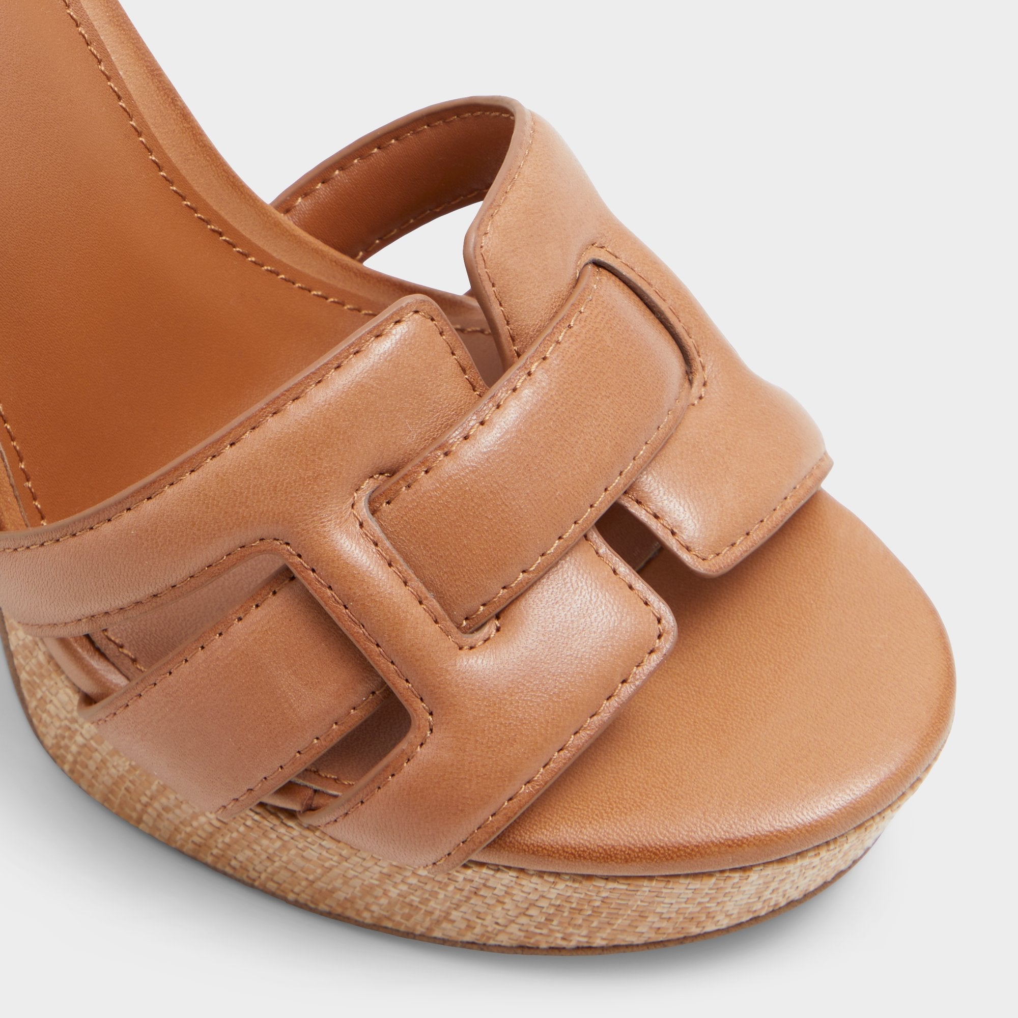 Aldo Valaberel Medium Brown Women's Platform sandals - Strappy heeled sandal, Platform Medium brown