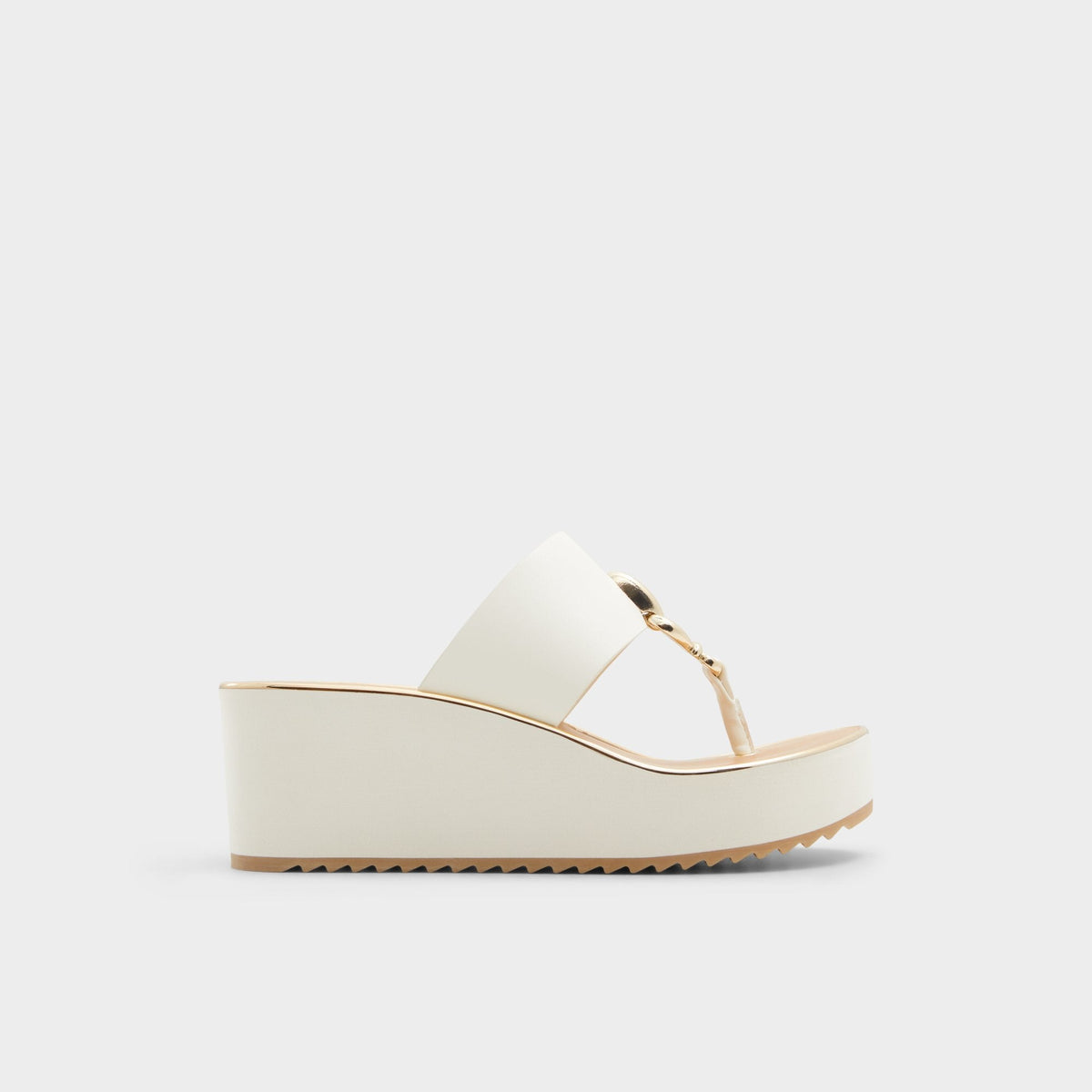 Aldo Penelopy White Women's Wedges - Wedge sandal, Wedge heel White