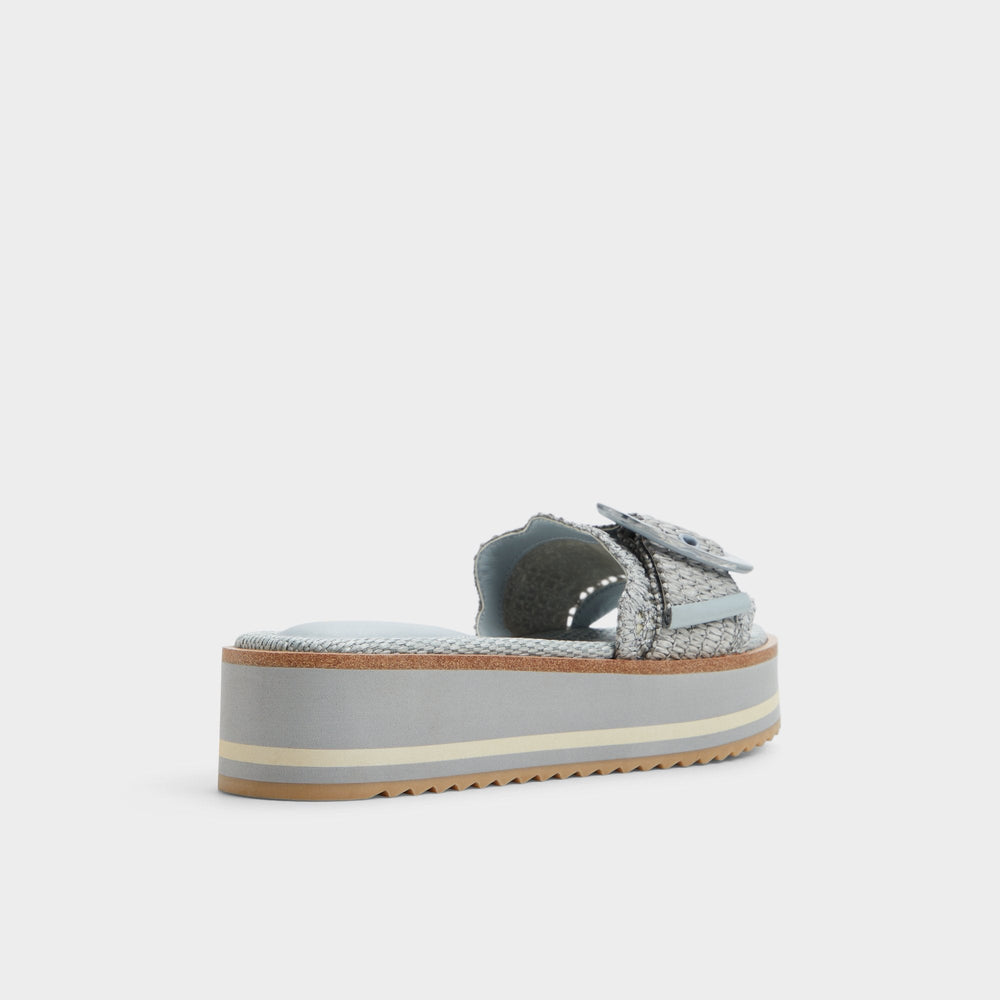 Aldo Wavynelly Other Blue Women's Flats - Slide sandal, Platform Other Blue