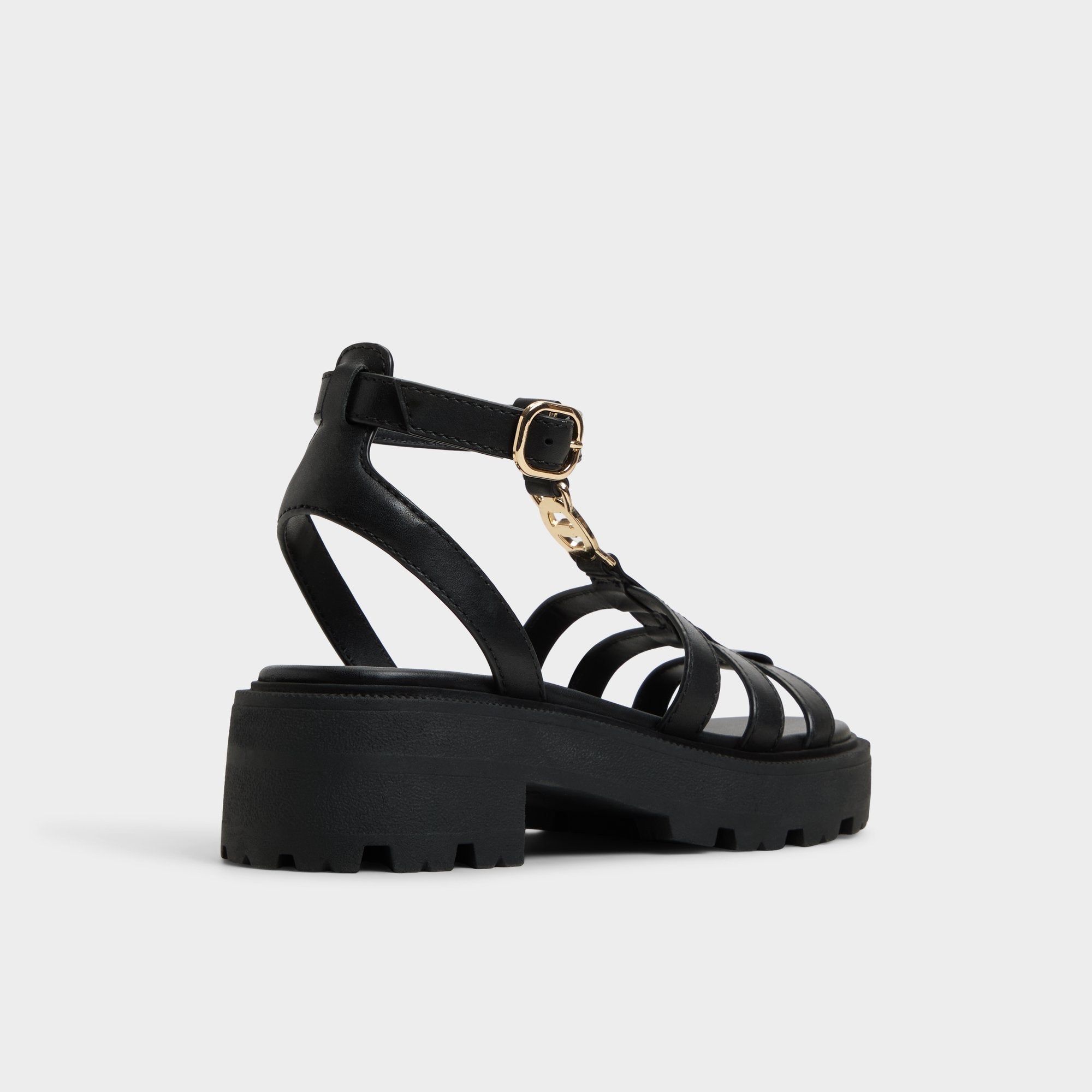 Aldo Lamington Black Women's Strappy sandals - Gladiator sandal, Lug sole Black