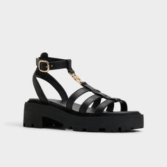 Aldo Lamington Black Women's Strappy sandals - Gladiator sandal, Lug sole Black