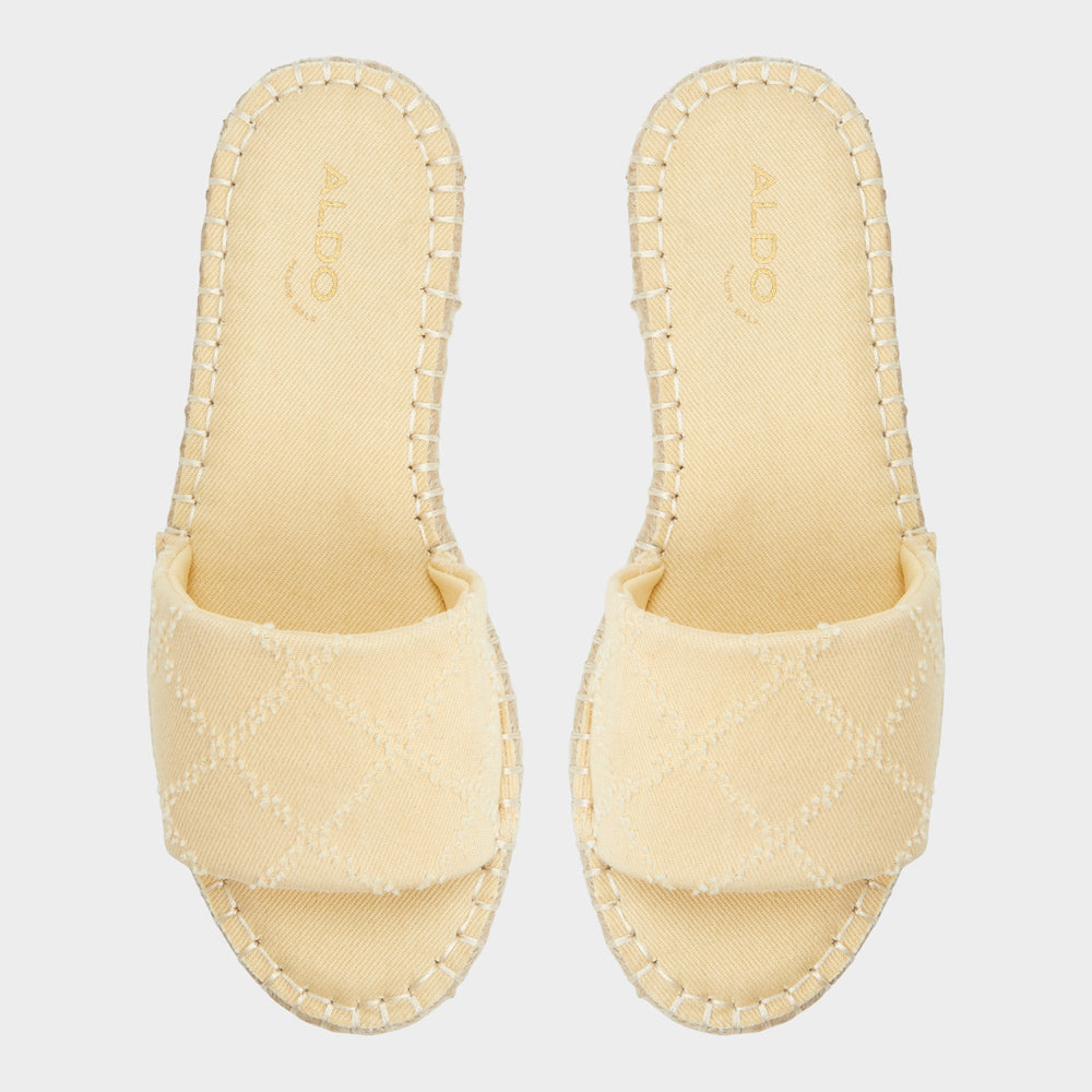 Aldo Erireni Dark Yellow Women's Platform sandals - Slide sandal Dark Yellow