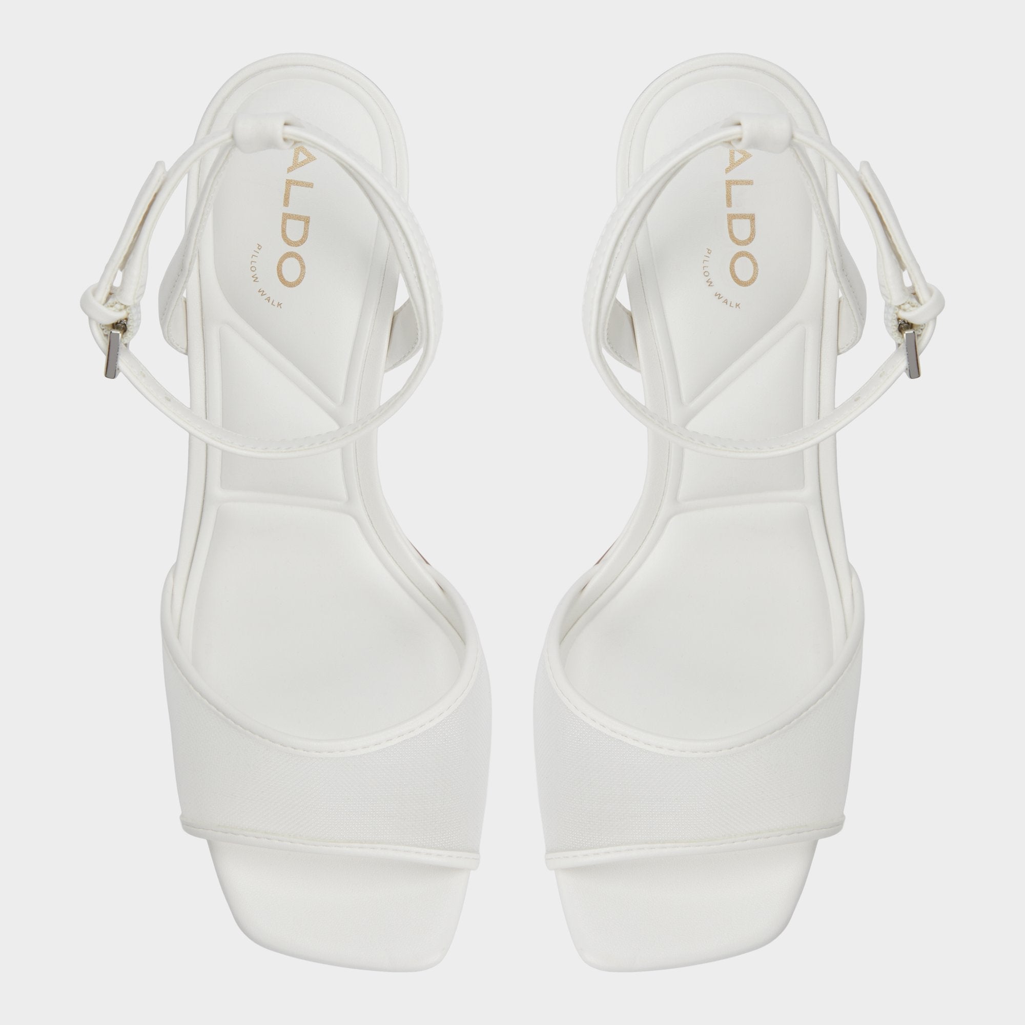 Aldo Chicglimmer Other White Women's Platform sandals - Strappy heeled sandal, Block heel Other White