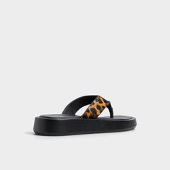 Aldo Grettle Brown Multi Women's Flats - Flip flop, Platform Brown Multi