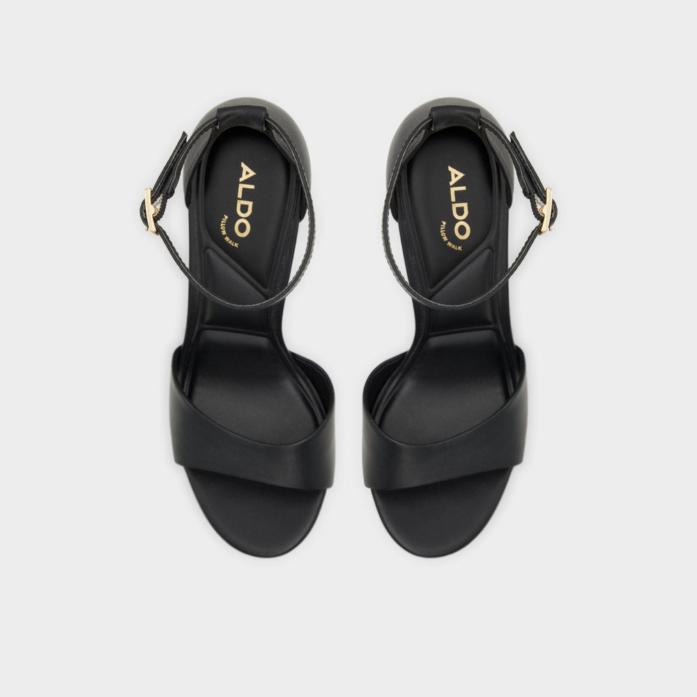 Aldo Enaegyn2.0 Black Women's Platform sandals - Strappy heeled sandal, Platform Black