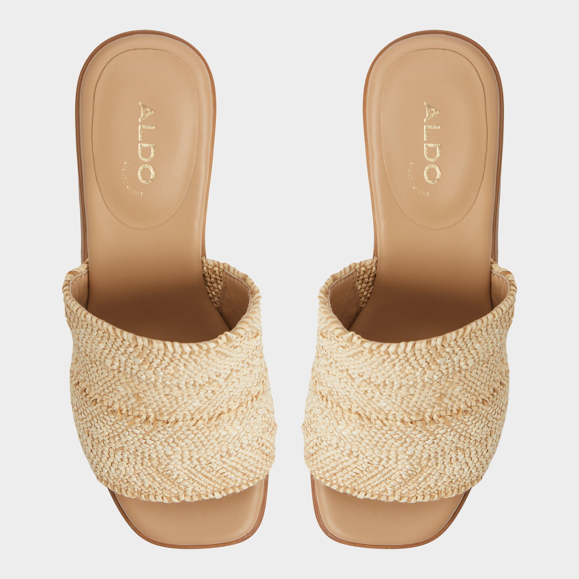 Aldo Maysee Natural Women's Platform sandals - Heeled mule, Platform Natural