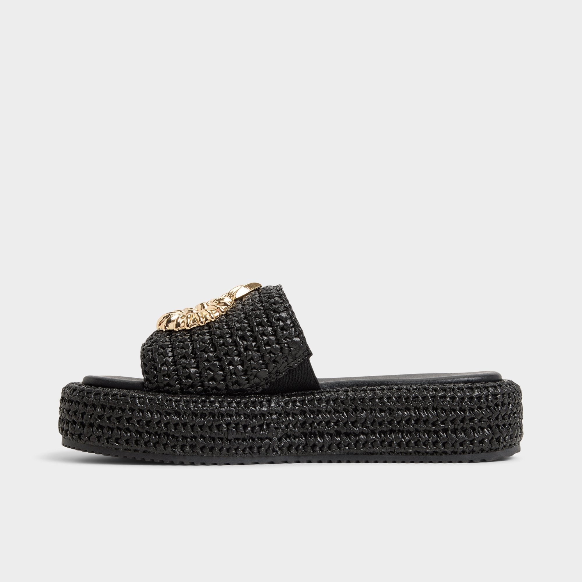 Aldo Justbeachy Black Women's Platform sandals - Flatform sandal Black
