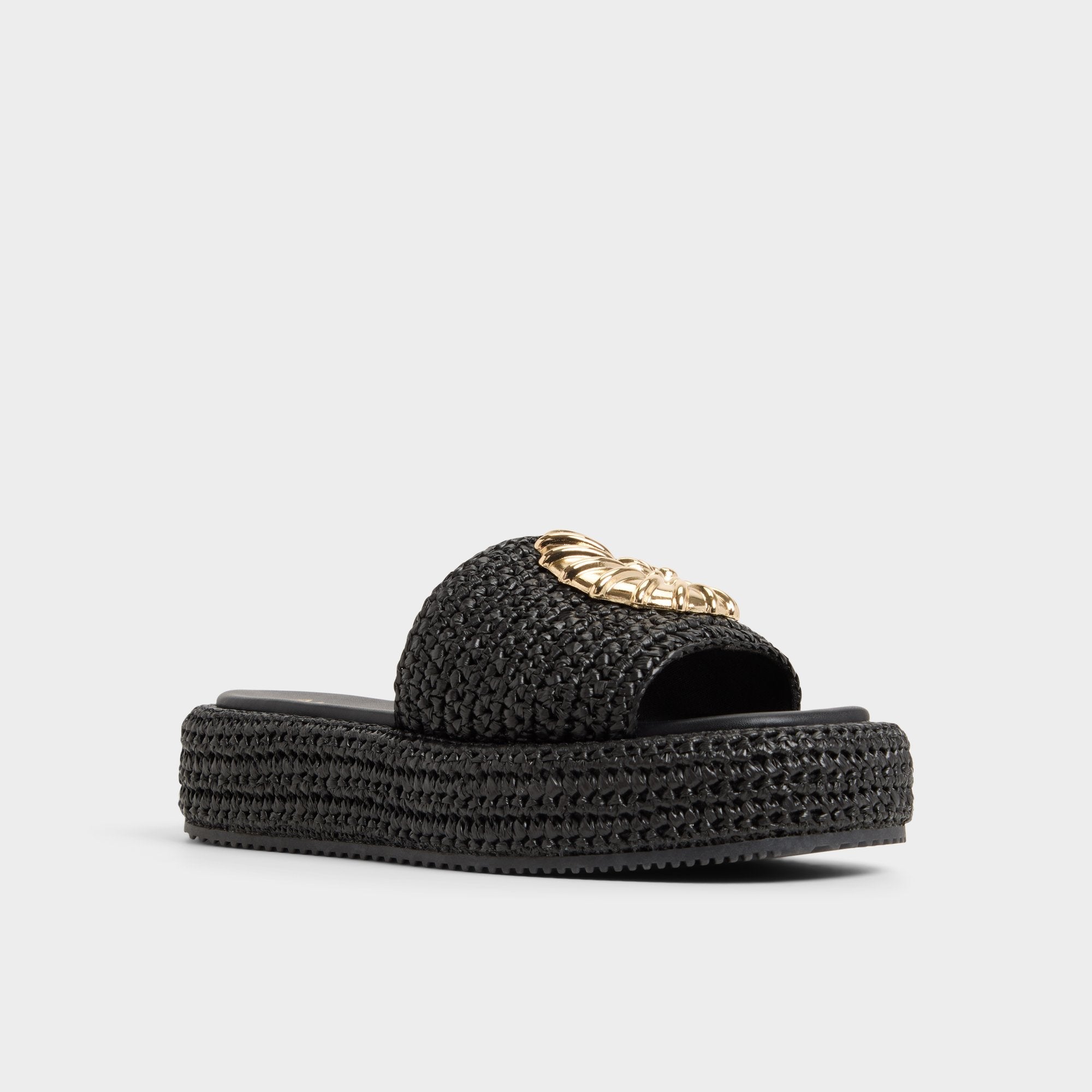 Aldo Justbeachy Black Women's Platform sandals - Flatform sandal Black