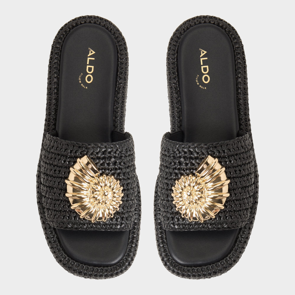 Aldo Justbeachy Black Women's Platform sandals - Flatform sandal Black