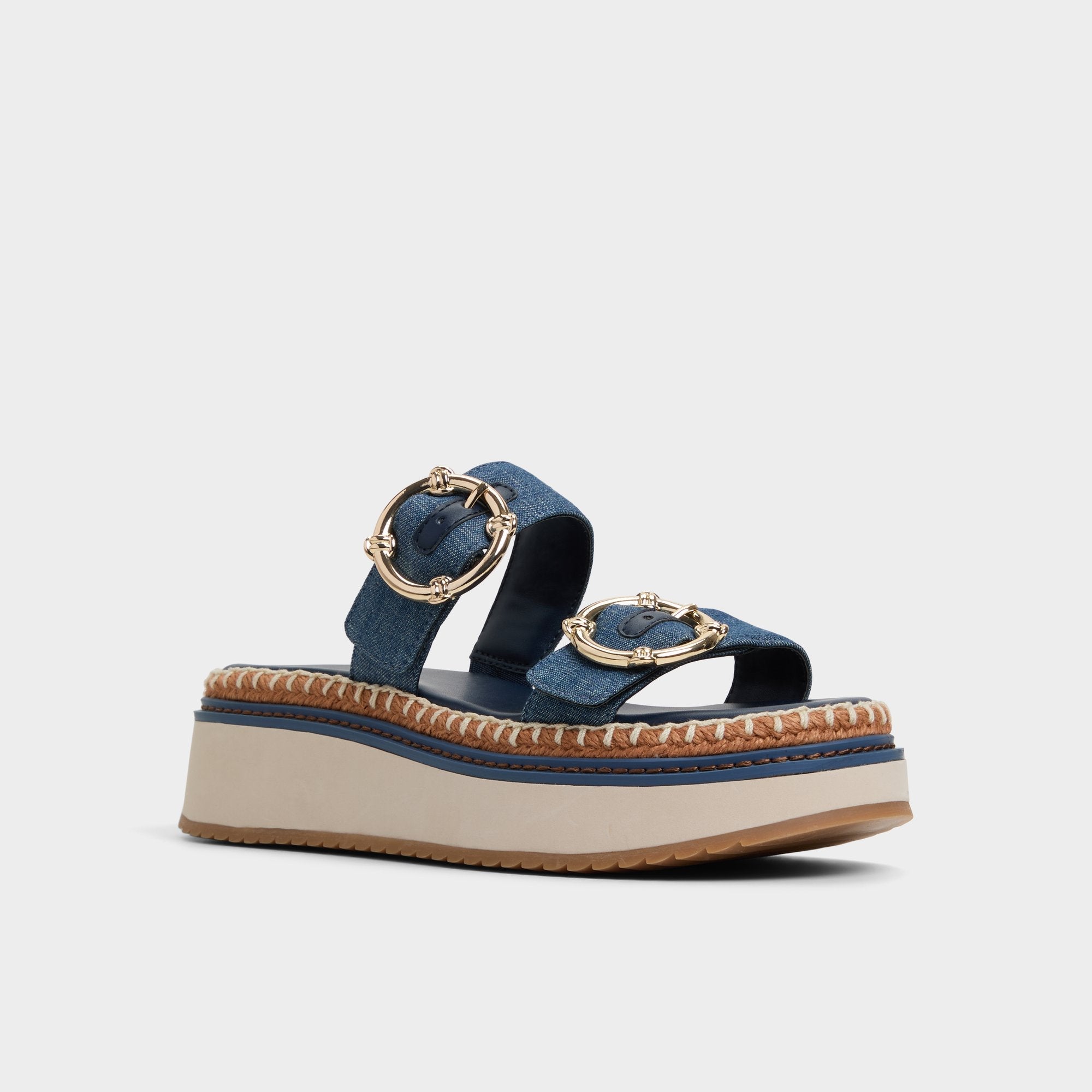 Aldo Kaeithien Dark Blue Women's Platform sandals - Slide sandal Dark Blue