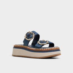 Aldo Kaeithien Dark Blue Women's Platform sandals - Slide sandal Dark Blue