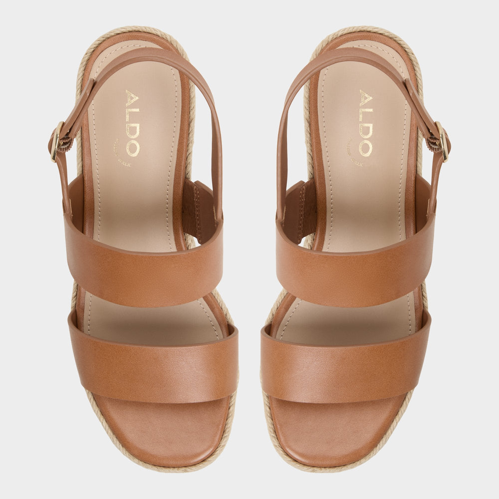 Aldo Keoni Medium Brown Women's Platform sandals - Wedge sandal Medium brown