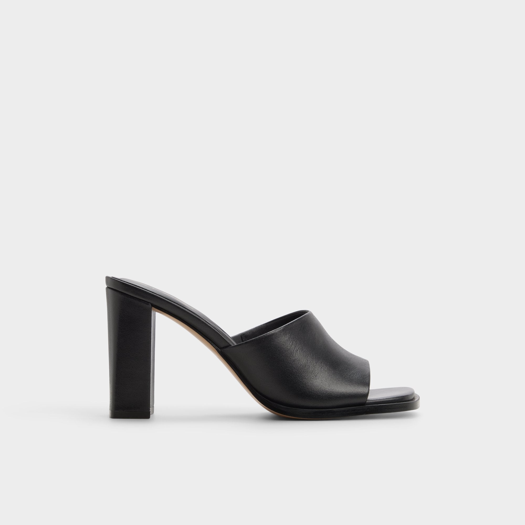 Aldo Re in Sophia Black - Heeled mule, Block heel Black
