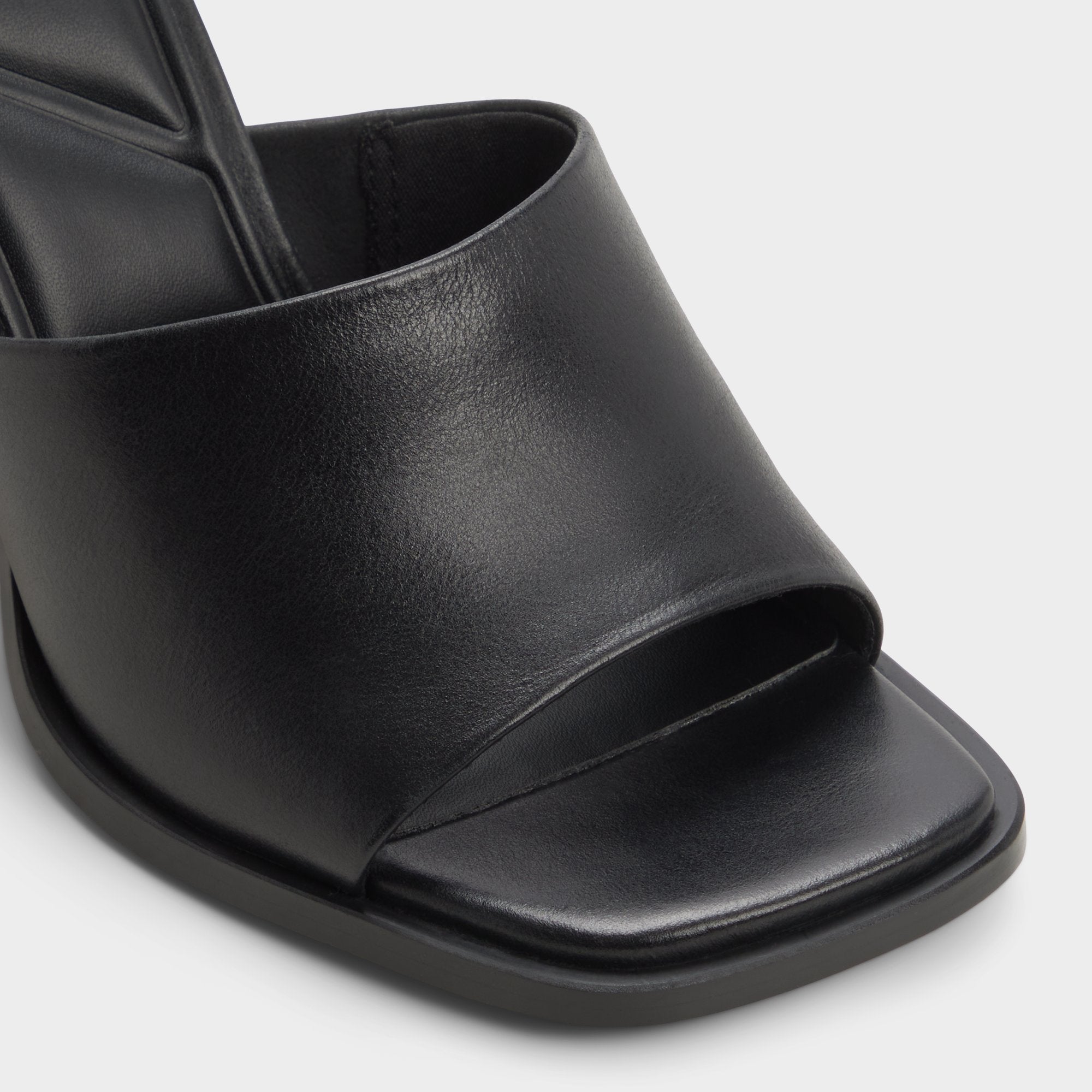 Aldo Re in Sophia Black - Heeled mule, Block heel Black