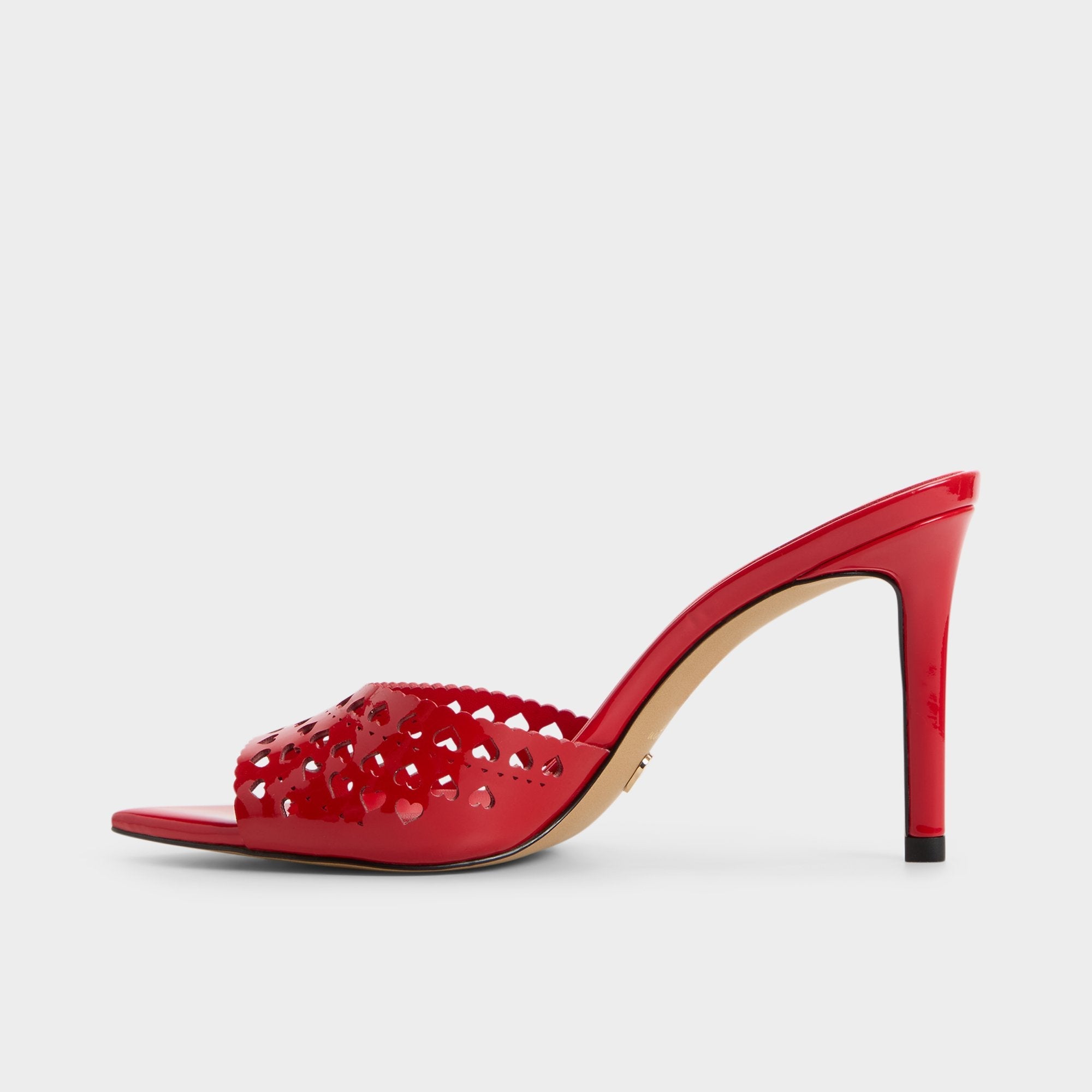 Aldo Lovemule in Medium Red - Heeled mule, Stiletto heel Medium red