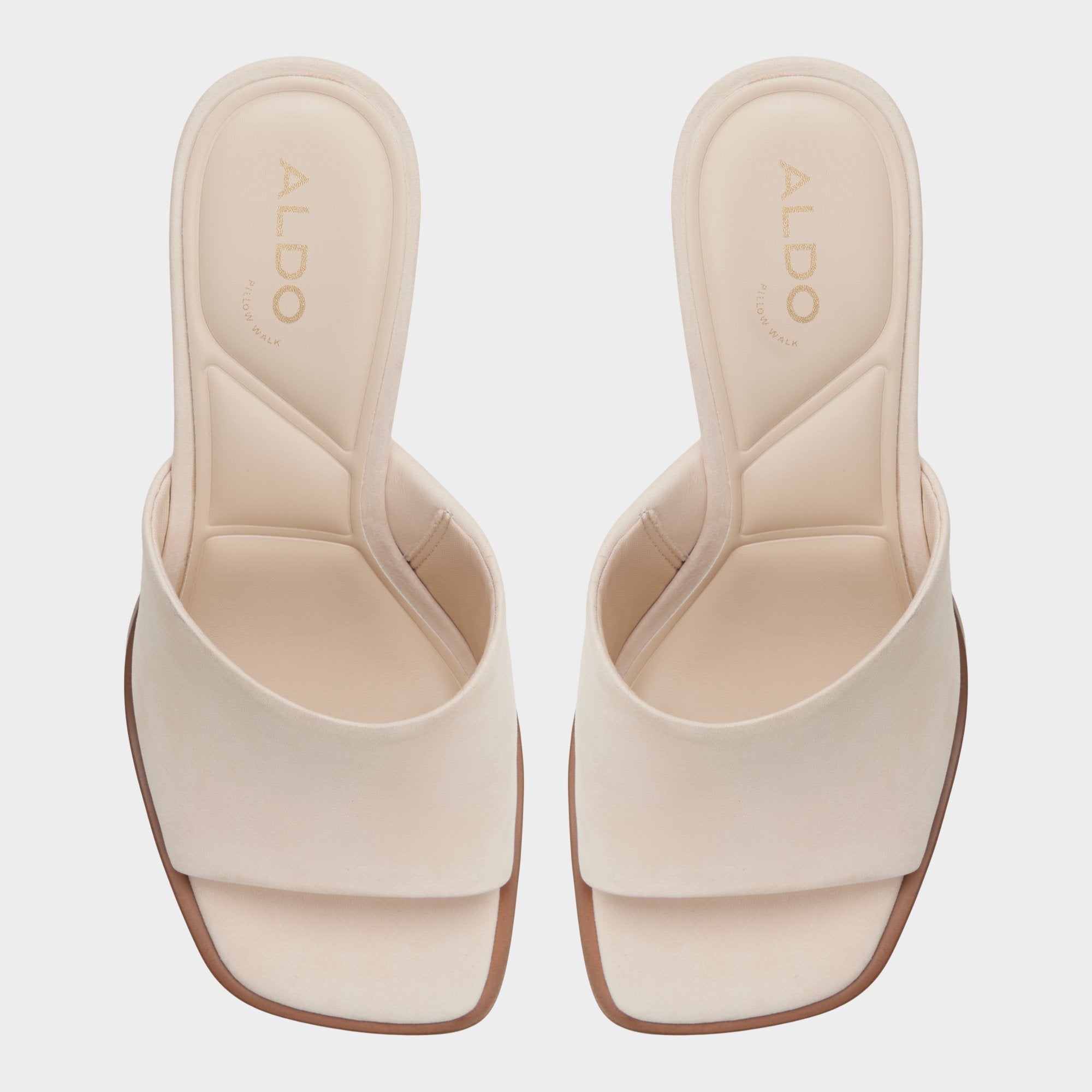 Aldo Re in Sophia Other Beige - Heeled mule, Block heel Other beige