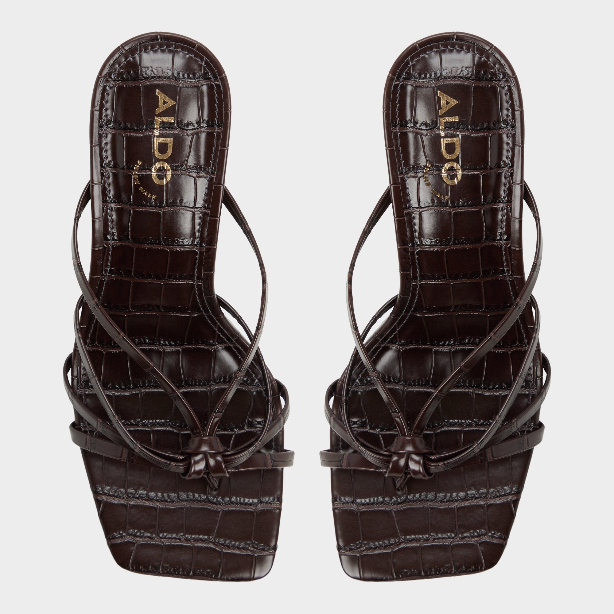 Aldo Lumera in Dark Brown - Heeled mule, Stiletto heel Dark brown
