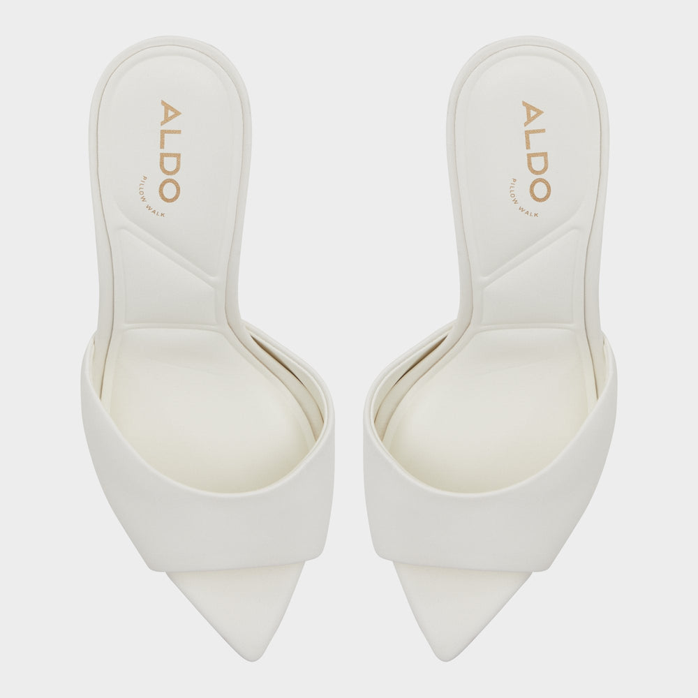 Aldo Anniebrilden White Women's Heeled mules - Heeled mule, Stiletto heel White