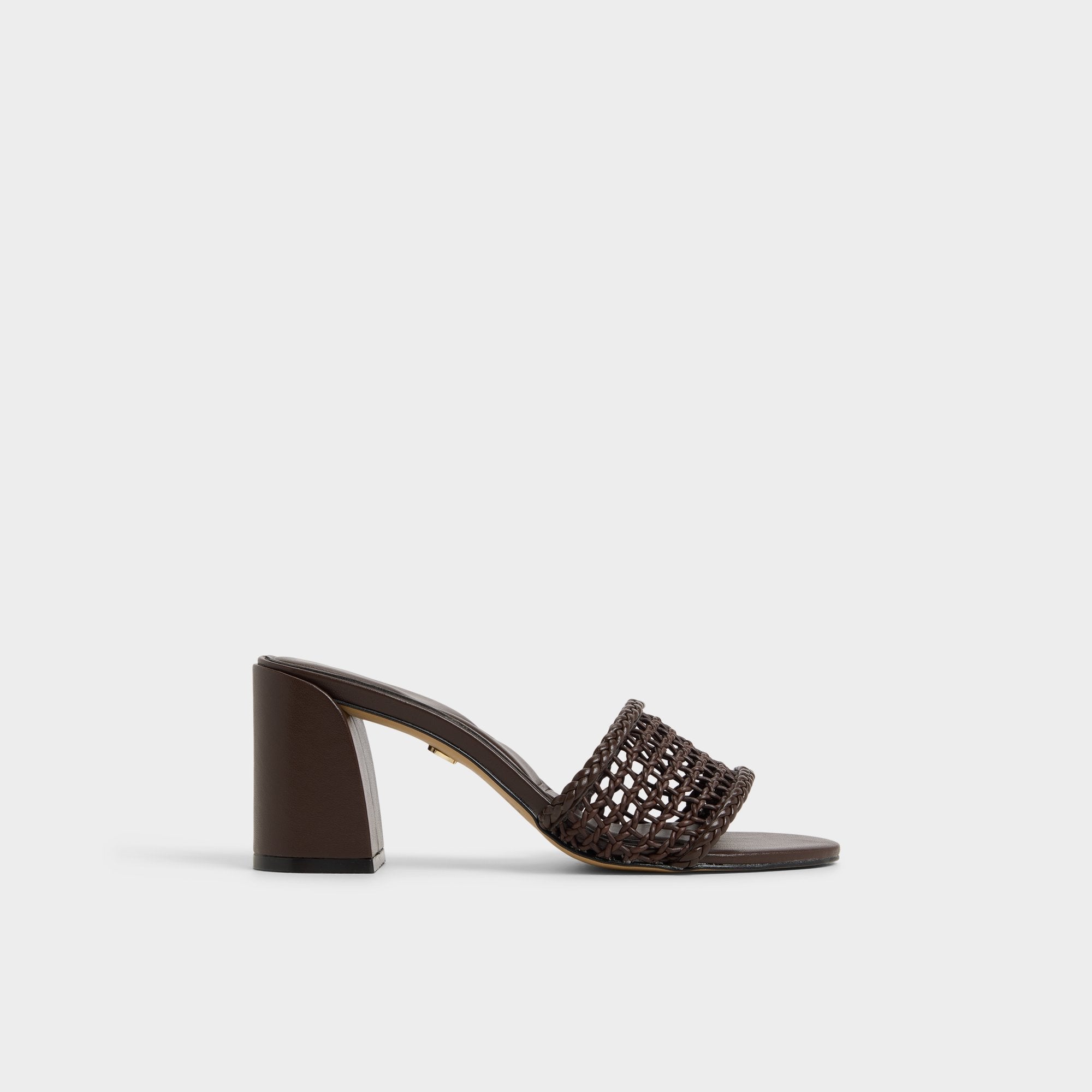 Aldo Beachdate Dark Brown Women's Block heels - Heeled mule, Block heel Dark Brown