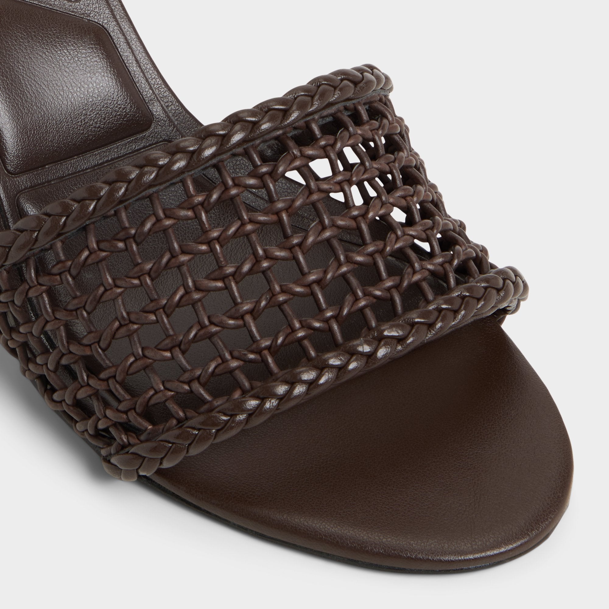 Aldo Beachdate Dark Brown Women's Block heels - Heeled mule, Block heel Dark Brown