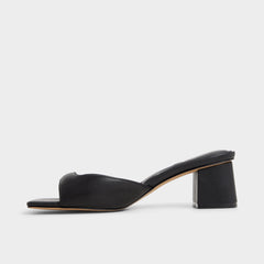 Aldo Aneky in Black - Heeled mule, Block heel Black