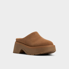 Aldo Academia Camel Women's Cold Weather Shoes - Heeled mule, Lug sole Camel