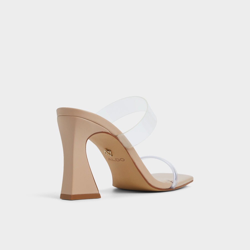 Aldo Calley Tan Women's Heeled mules - Heeled mule, Block heel Tan