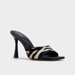 Aldo Evadalia White/Black Women's Heeled mules - Heeled mule White/Black