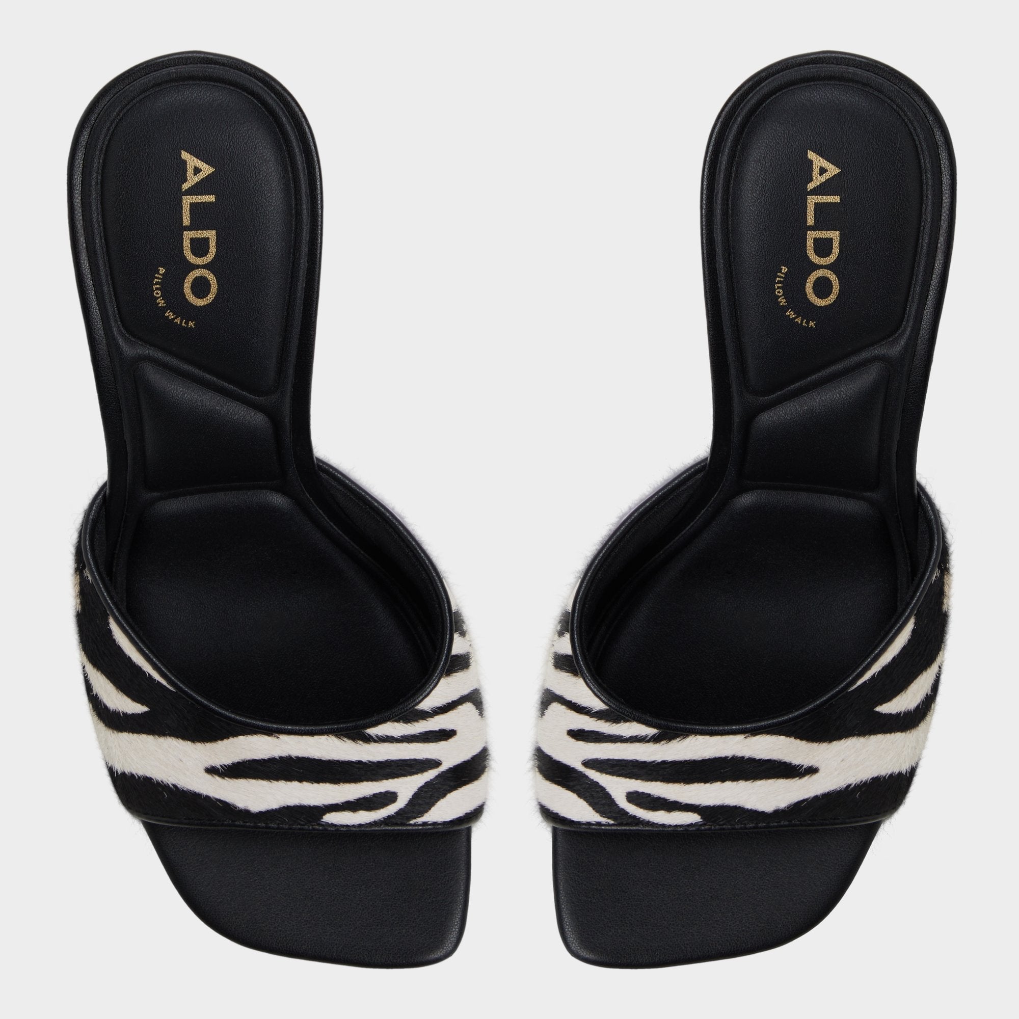 Aldo Evadalia White/Black Women's Heeled mules - Heeled mule White/Black