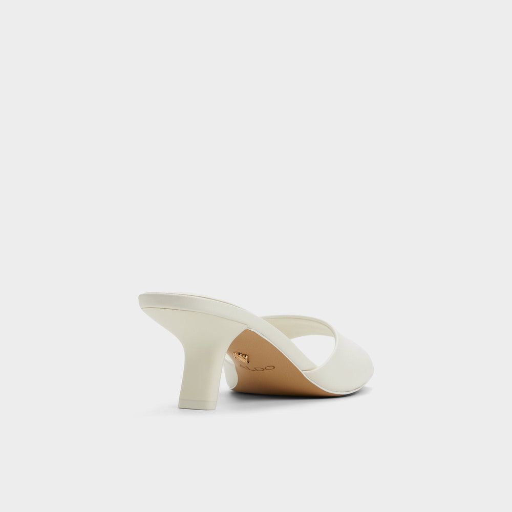 Aldo Enchanting White Women's Heeled mules - Heeled mule, Kitten heel White